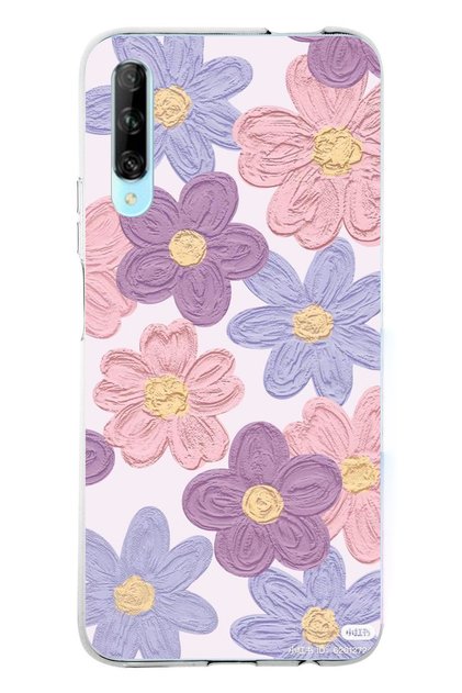 P Smart Pro Compatible Colorful Daisies Watercolor Transparent Silicone Case