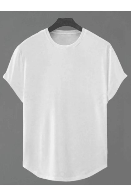 Oversized bicycle collar long cotton t-shirt