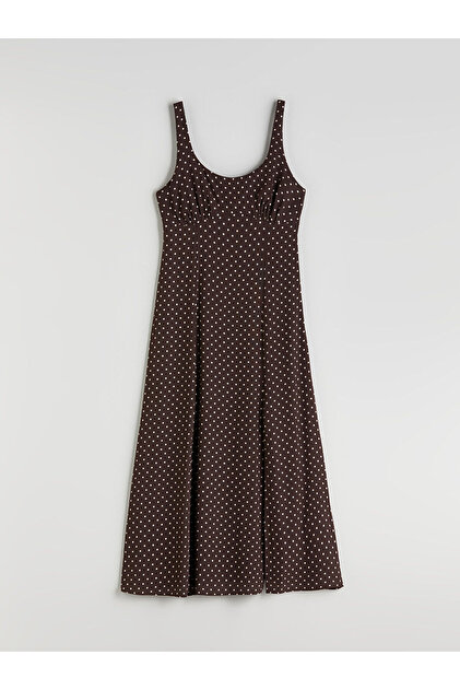 old navy brown polka dot dress Polka dot dress XS/S / Moss / 100% Linen