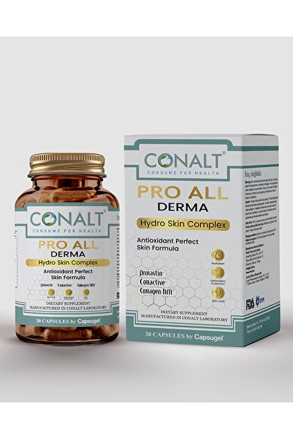 PRO ALL DERMA – Kolajen, Elastin ve Hyaluronik Asit İçeren Premium Cilt Takviyesi (30 Kapsül)