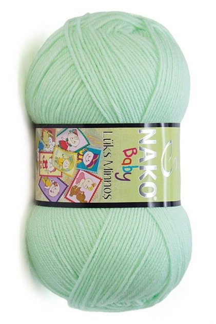 5 Pieces Luxury MinnoÅŸ Baby 2587 Nile Green Hand Knitting Thread