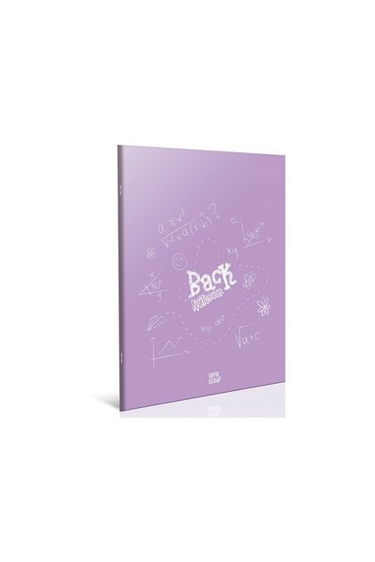 Back Saddle Stitching Plastic Cover Notebook A4 60 Sheets Lined