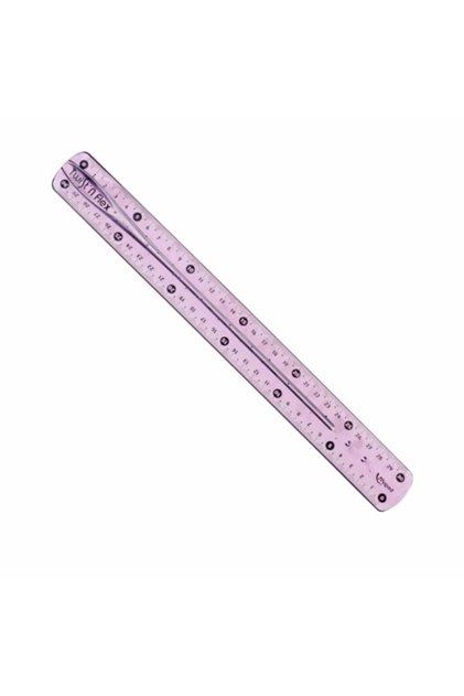 Plastik Flexy Silikon 30 Cm Esnek Cetvel (pembe)