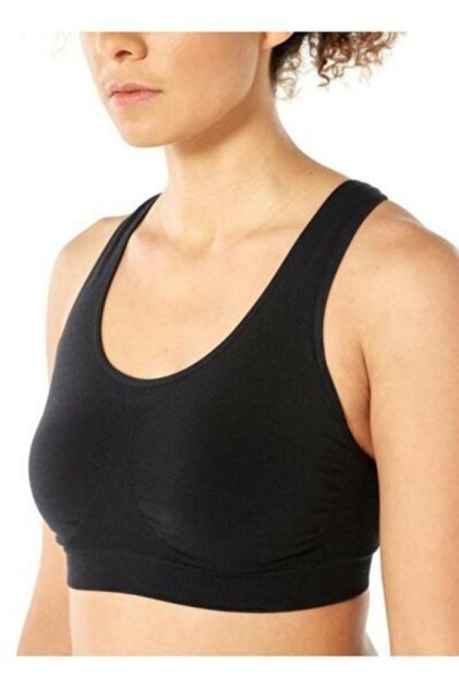 Padded Bra Women's Black Gathering and Firming Seamless Without Underwire No Snagging
