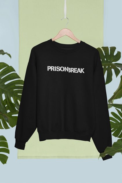 100% Cotton Oversize Unisex Sweatshirt with Prison Break Design