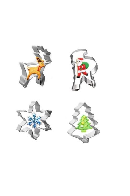 Narkalıp New Year's Cookie Mold Set of 4 Model-n-01