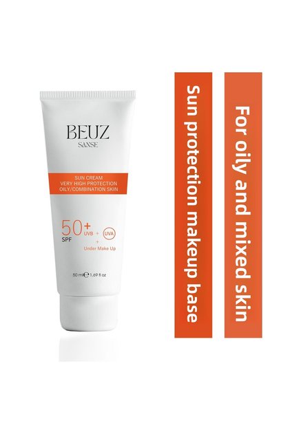 Sanse Spf50+ Very High Protection Sunscreen & Makeup Base for Oily and Combination Skin - 50 ml
