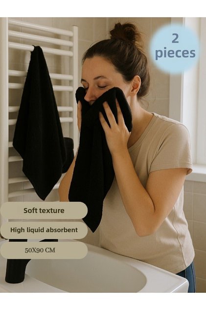 (2 bucăți) prosop din bumbac 50x90cm, prosop de frizerie, prosop de coafură, prosop sportiv, prosop pentru față