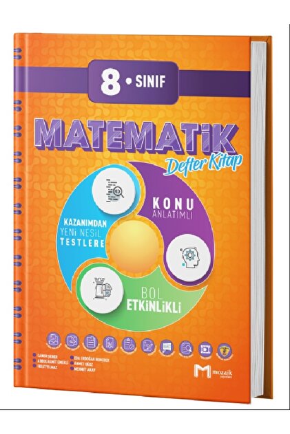 Mozaik Yayınları 8. Sınıf Matematik Mozaik Defter 2024-2025