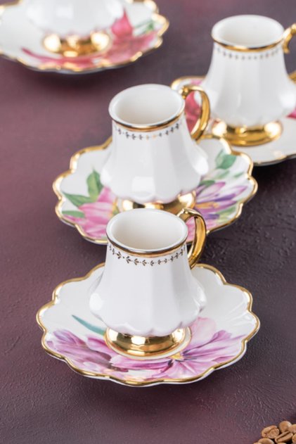 Hxf-22-0208 Sofiya 6-Person Coffee Cup Set Mixed