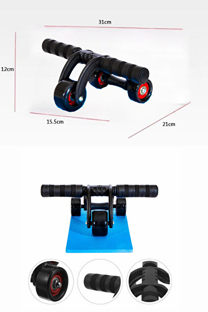 welcomein AB Roller Karın ve Kol Kası Egzersiz Aleti Fitnes Güç