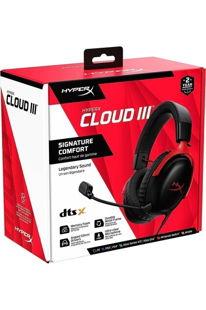 HyperX Cloud III Dts X Kablolu Oyuncu Kulaklığı 727A9AA - Fiyatı