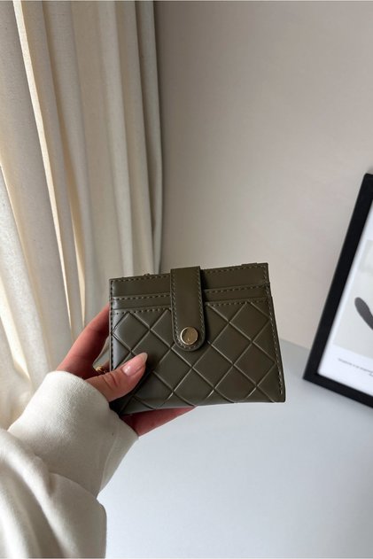 Ruby Medium Quilted Detailed Faux Leather Wallet