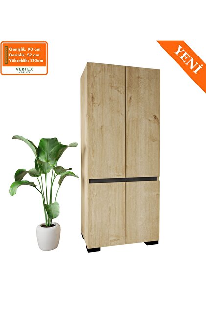 VM VERTEX MOBİLYA Floransa 4 Kapılı Flr4-ırf Safir - Antrasit