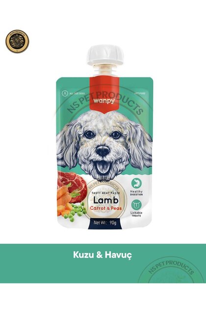 Wanpy Kuzu & Havuç Köpek Et Ezmesi Köpek Ödül Maması 90 gr