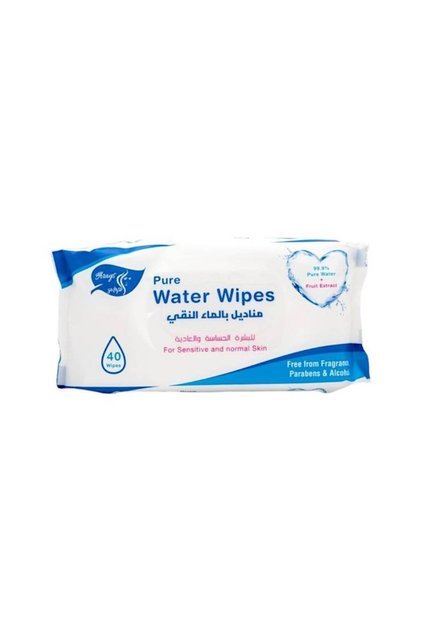 Brides Pure Water Wipes (40) for Sensitive and Normal Skin