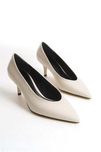 Women's Beige Skin Stiletto Shoes