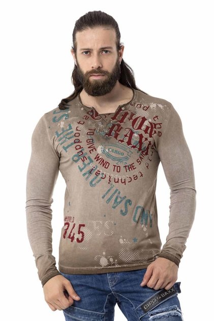 Cl512 V-Neck Slim Sweatshirt