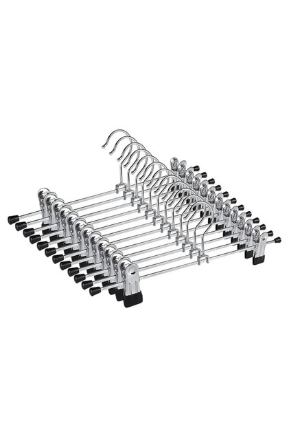 Mandallı Pantolon Askısı Etek Askısı 40 Cm Metal 10 Adet