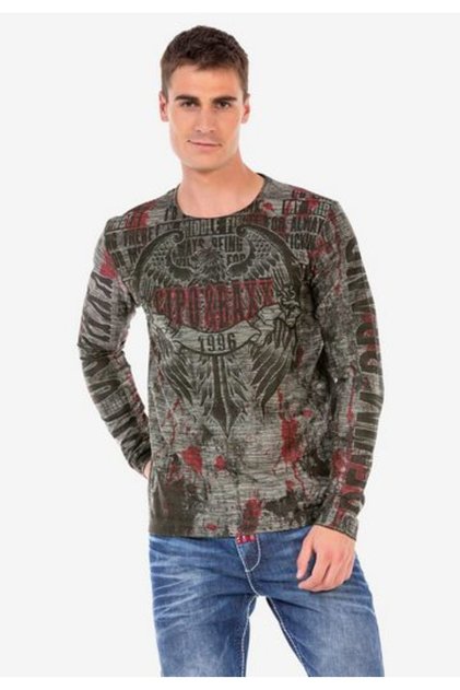 Cl466 Desenli O Yaka Sweatshirt