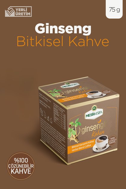 Ginsengli Kahve Bitkisel Karışımlı Çözünebilir Kahve 75gr