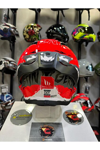 MT Helmets Stinger 2 Ardent C5 Parlak Kapalı Motosiklet Kaskı