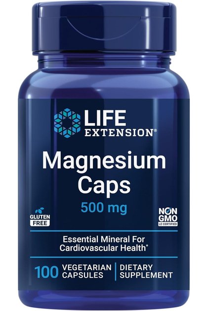 Magnesium Caps, 500 mg, Magnesium Oxide, Citrate, and Succinate, Heart Health, Health