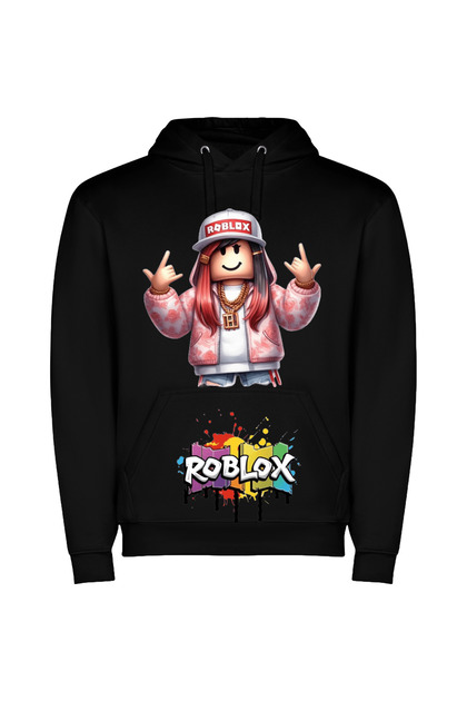 Hanorac cu gluga si buzunar tip marsupiu ROBLOX M2