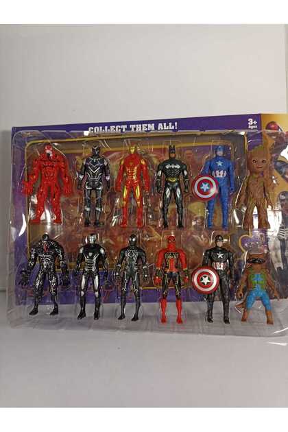 smilechild Avengers Süper Kahramanlar 12Adet Figür Oyuncak Seti 10