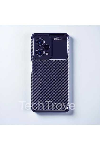 Xiaomi Redmi Note 12 5g Case Shock Absorbing Carbon Fiber Pattern Cover with Camera Protection