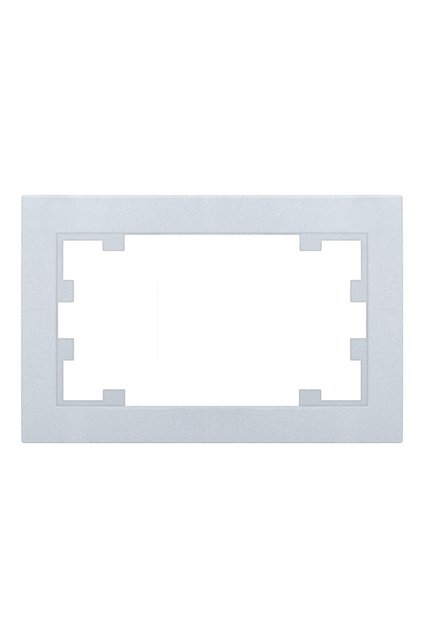 RAMA PENTRU PRIZA DUBLA KARRE PLUS 55 SILVER FS
