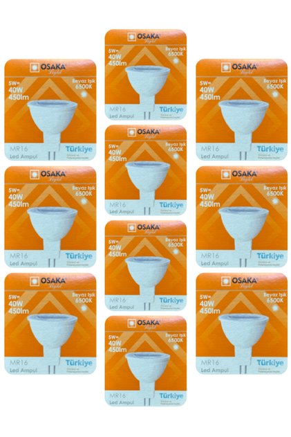 (10 Adet) 5W (40W) Beyaz Işık (6500K) G4 Duylu (İğne Bacak) Led Çanak Ampul