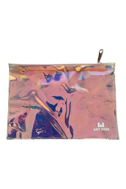 ŞEFFAF VİRAL HOLOGRAM CLUTCH EL ÇANTASI MAKYAJ ÇANTA SU GEÇİRMEZ