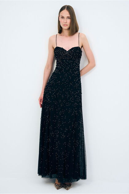 adL Night Zoom Mini Boncuk İşelmeli Elbise - Fiyatı, Yorumları