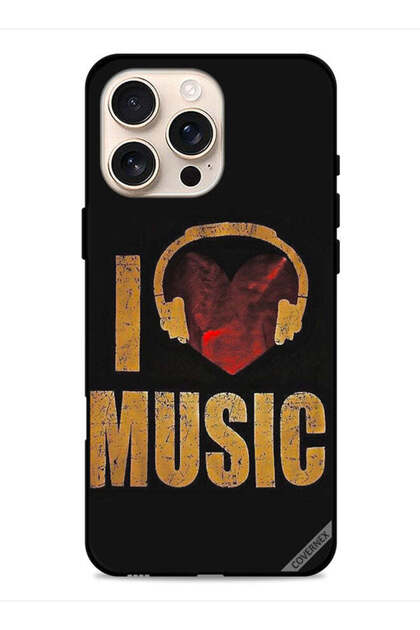 غطاء حماية لجهاز Apple iPhone 16 Pro Max بتصميم عتيق وأحب الموسيقى