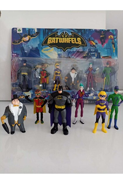 smilechild Avengers Süper Kahramanlar Figür Oyuncak Seti boyları 9