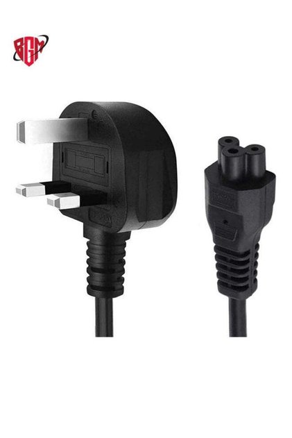 Laptop Power Cable 3 Pin Mains lead Power UK/UAE/KSA Plug for Laptop AC-Adapter Charger Dell HP Acer