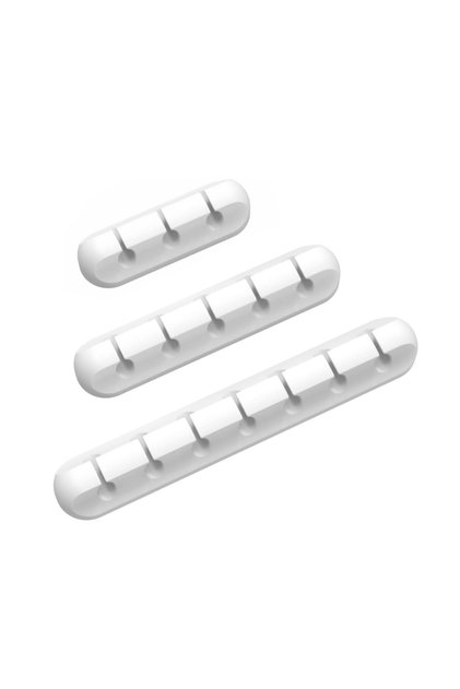 Set 4 organizatoare pentru cabluri, Alb