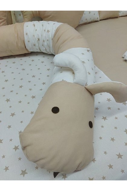 Montessori Sleeping Set, Double-Sided, 90X190 100% Cotton 8 Pieces Bedding Set 155*215 Cm, Fitted Sheet