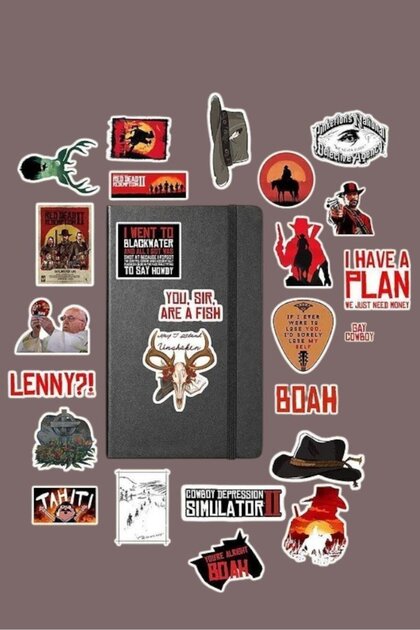 Major Selection Red Dead Sticker Paketi /bullet Journal Defter