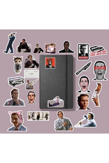 American Pshyco Sticker Pack /Bullet Journal Notebook Sticker Agenda Laptop Sticker