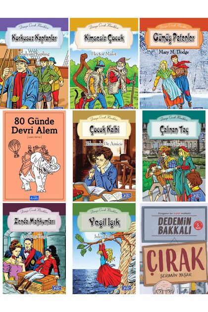 Dedemin Bakkalı Çırak ŞERMİN YAŞAR in Loved Works Collection and PARILTI YAYINLARI 9 Book Set