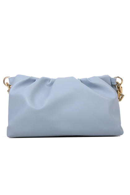 Women's Clutch Purse Bag Fashion Pleated Chain Messenger Bag, One Shoulder Underarm Cloud Bag