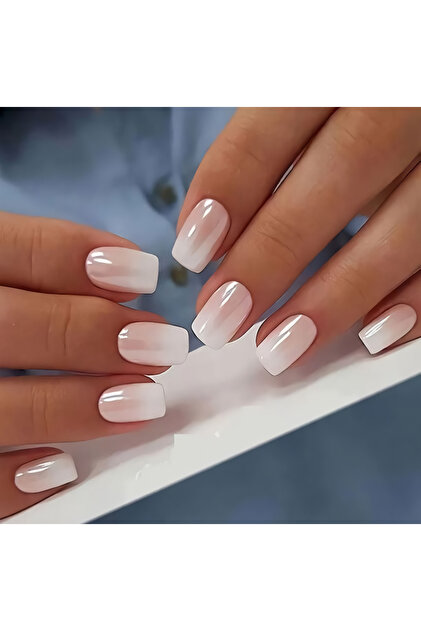 Ombre Model Küt Takma Tırnak