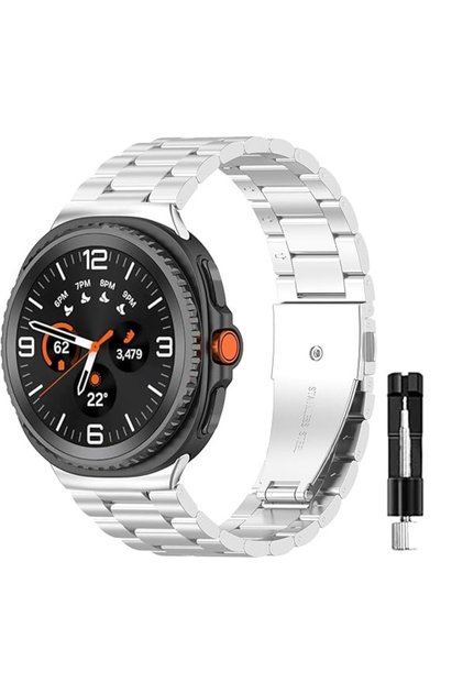Galaxy Watch 9/8 40mm 44mm Classic 46mm Uyumlu Kordon Klipsli Metal Uyumlu Band 04 +Kısaltma Aparatı