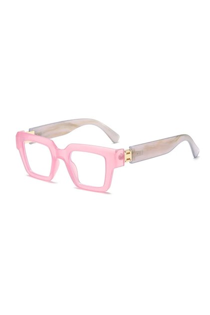 Zolune Pembe Kemik Çerçeve Mavi Işık Korumalı Vintage Retro Unisex Gözlük