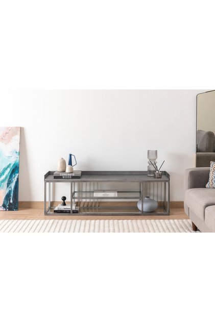 LOLA TV ÜNİTESİ, SİLVER, 140 CM