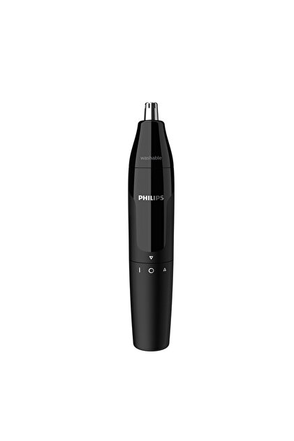 Тример за нос/уши Philips NT1620/15, батерия, миещ се, за мокро и сухо бръснене (черен)
