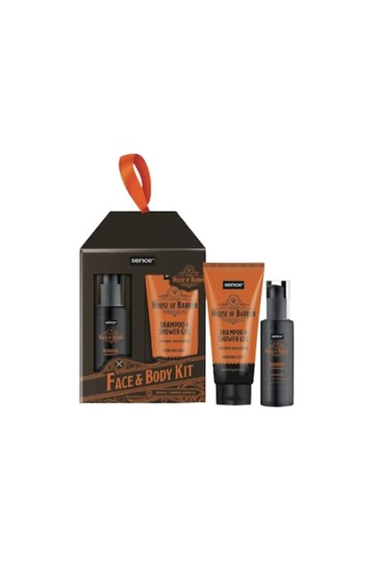 Set pentru barbati Sense House of Barber, gel de dus 100 ml, ulei barba si piele 100 ml