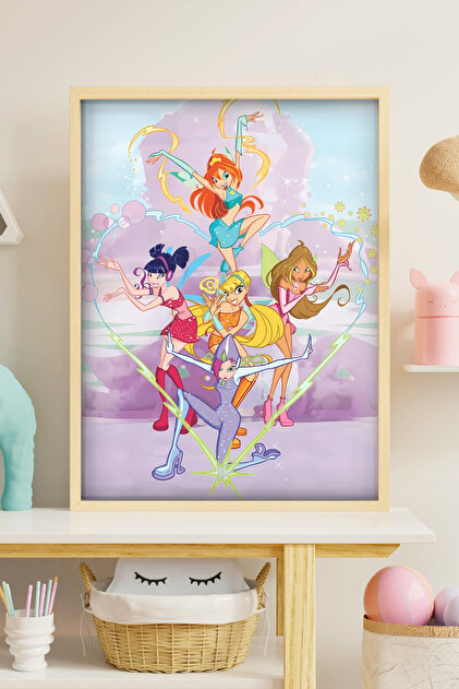 FGHGF Winx Club Seri 004 Çerçevesiz Poster & Duvar Tablosu